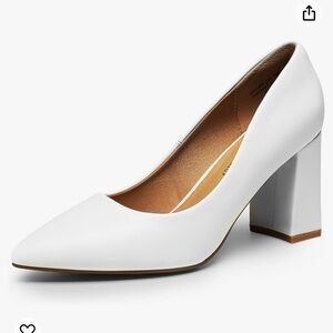 White heel 3.3 inch